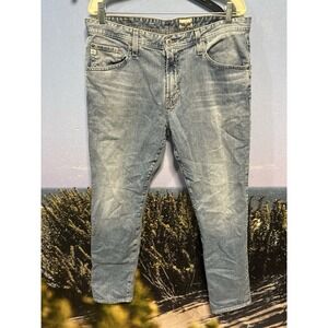 Adriano Goldschmied Jeans The Everett 36 X 34 Slim Straight Leg Light Blue‎